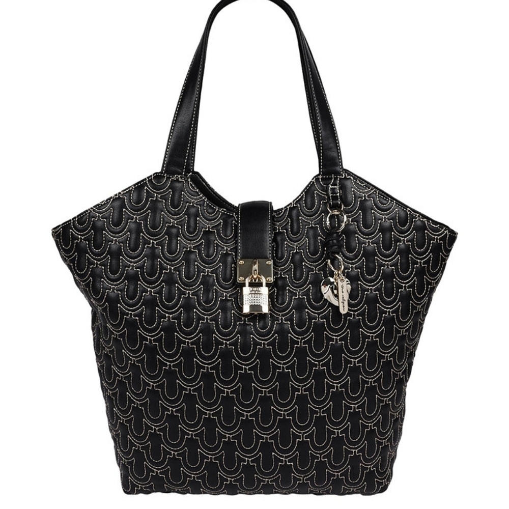 Elegant TRUE RELIGION Black Quilted ] Bag